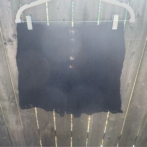 Maeve Black Lace Shorts